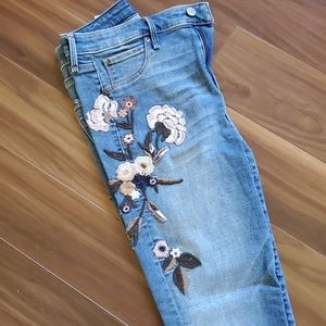 High rise ankle jean
